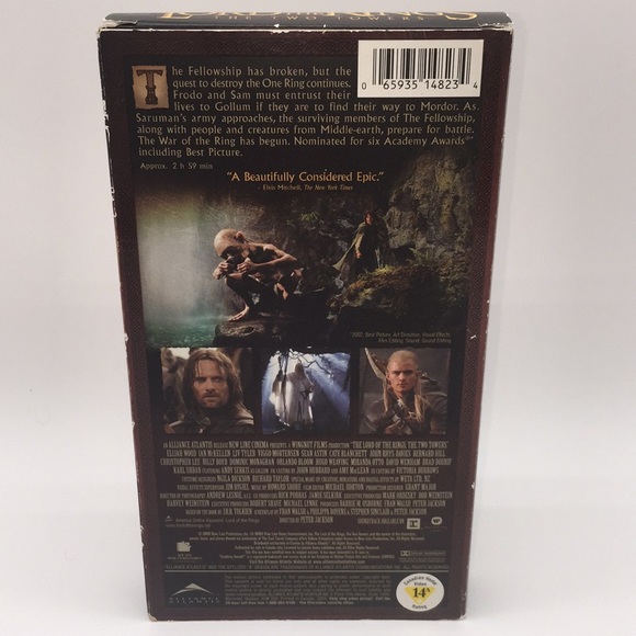 The Lord Of The Rings The Two Towers VHS Video - Picture 4 of 9